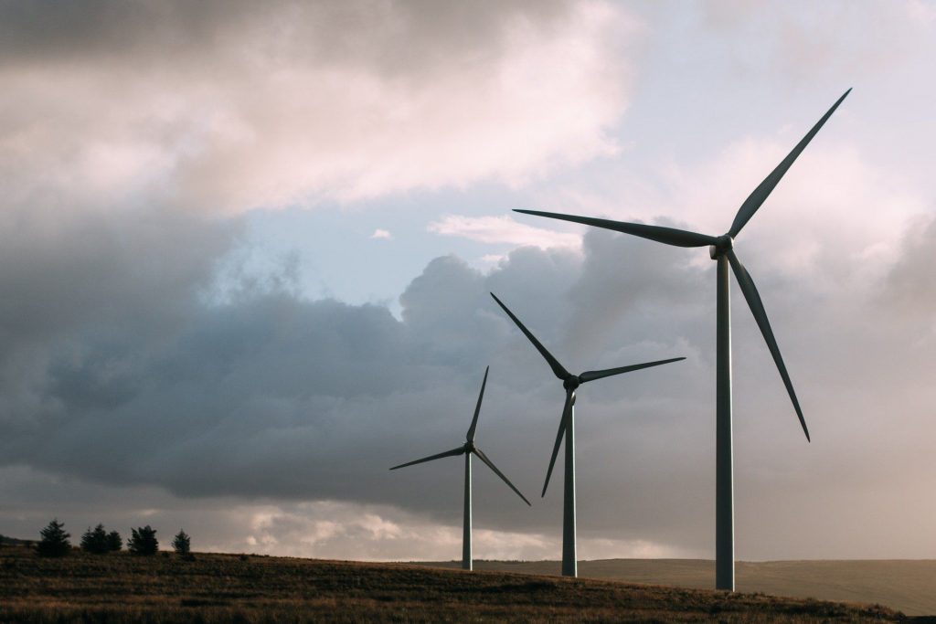 Wiatrak produkujące energię elektryczną